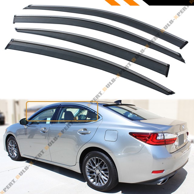 FOR 201318 LEXUS ES300 ES350H VIP CLIPON SMOKE TINTED WINDOW VISOR