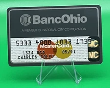 Banc  Ohio vintage Visa Debit charge Exp 91