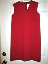 NWT Uniqlo Sleeveless Dress Misses Sz XS Draped, Above Knee Deep Red Versatile! 