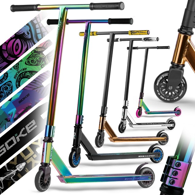 SOKE PRO Street Neo Stunt Scooter Kickscooter Tretroller Roller ABEC 9