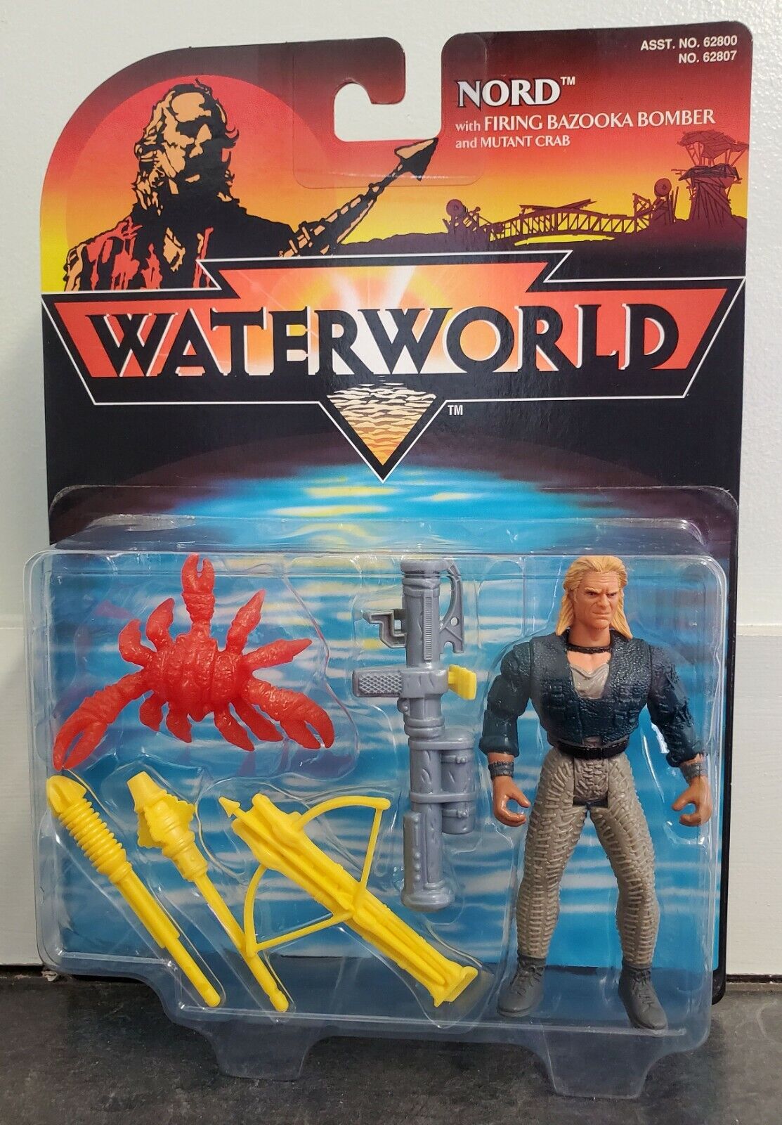 Vintage 1995 Water World Nord Action Figure by Kenner