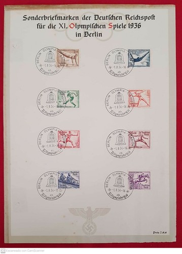 Germany 3 Reich Olympics 1936