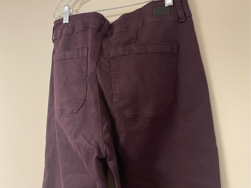 PAIGE Womens 30 Brooklyn Double Button Fky High Rise Wide Leg Jeans Vintage - Picture 7 of 10