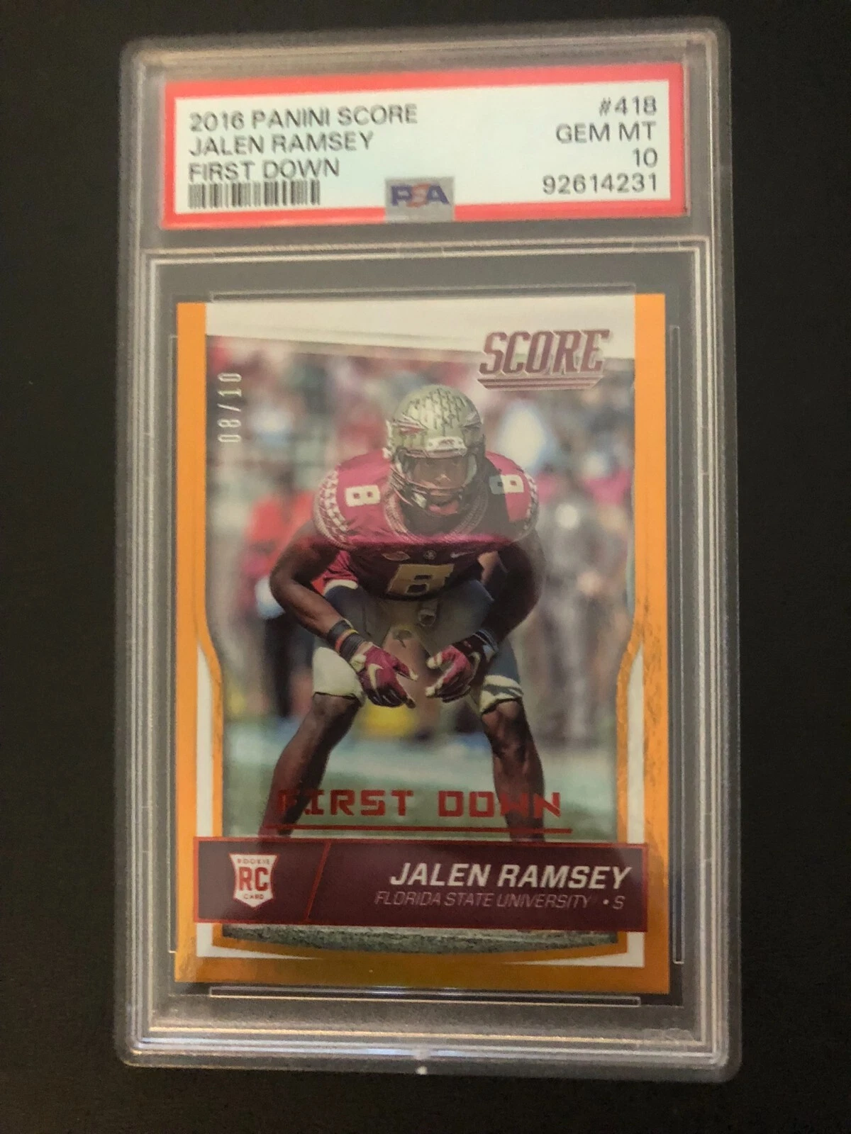 Jalen Ramsey Panini Score #418 First Down