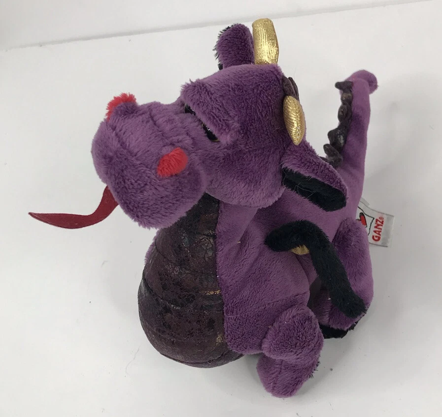 Ganz Webkinz Purple Emperor Dragon Stuffed Plush Animal Bean Plush