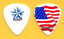 Korn James Munky Shaffer Star/US Flag MISPRINT White Guitar Pick #2
