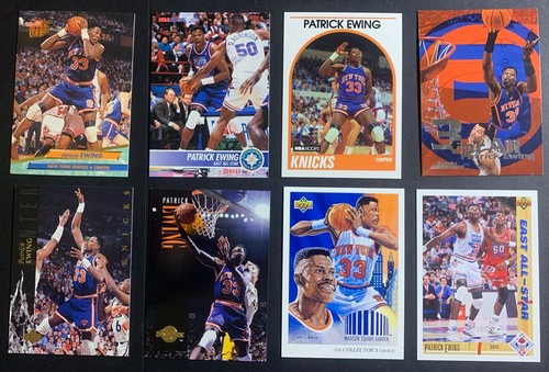 PATRICK EWING 8 card lot New York Knicks EX/NM