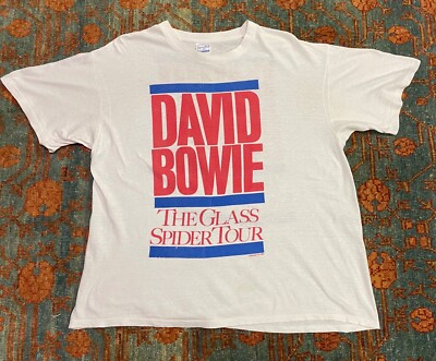 Vintage 1987 DAVID BOWIE THE GLASS SPIDER TOUR T shirt XXL 100