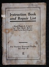 Sears Kerosene Engine Instruction Manual E