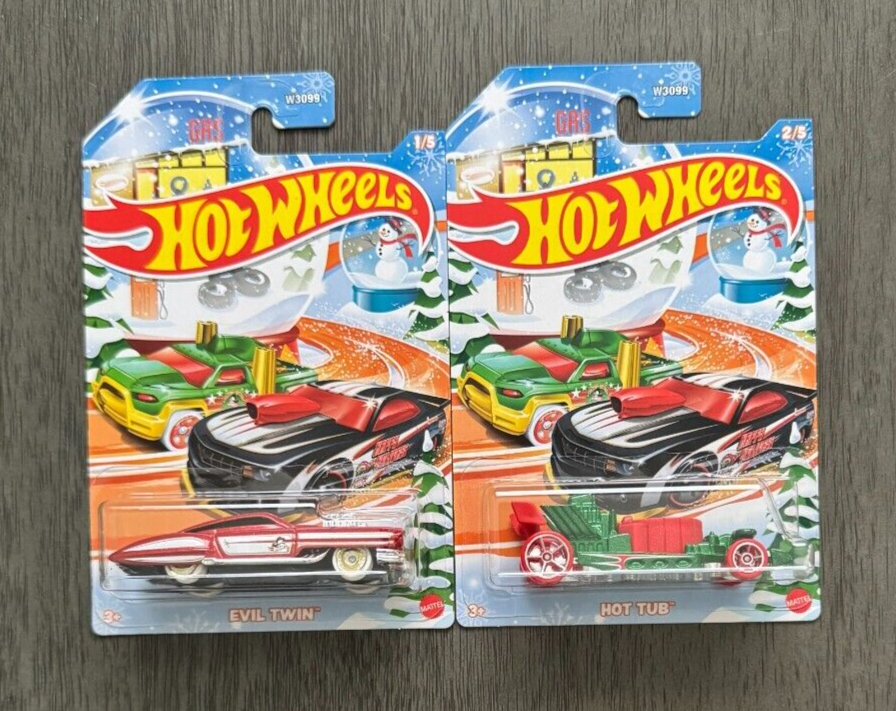 2024 Hot Wheels Christmas Series Set Of 5