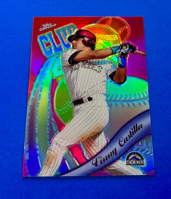 1999 Topps Chrome All-Etch Refractor Vinny Castilla - Colorado Rockies Legend