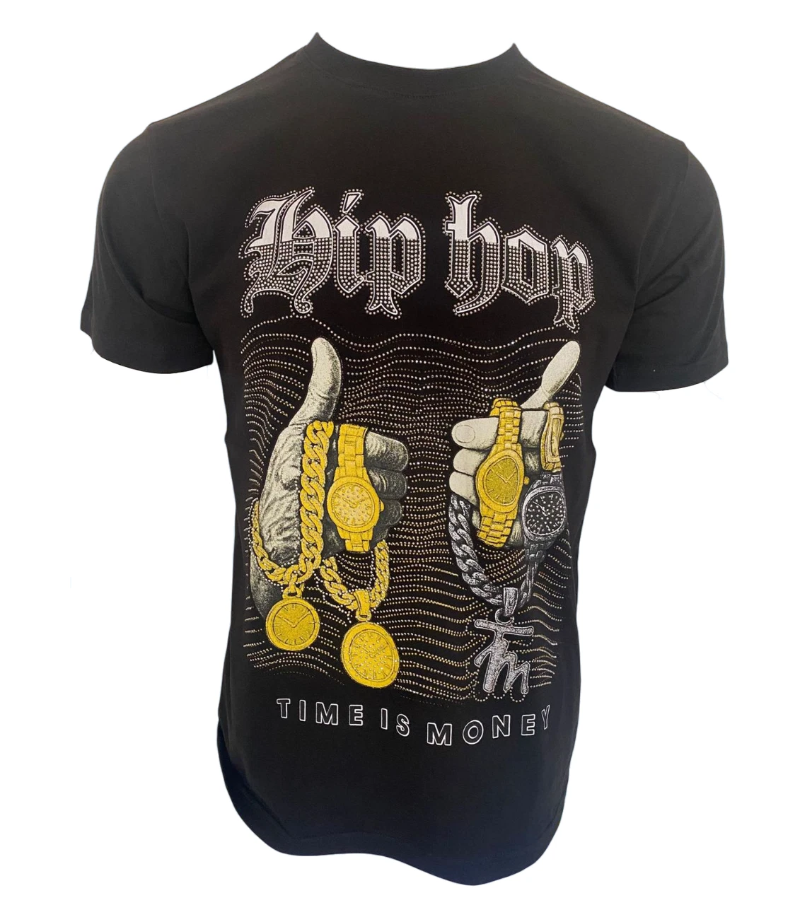 Men's Time Is Money T-Shirt Oversized Fit | Hip Hop Streetwear Graphic Tee Top