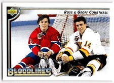 1992-93 Upper Deck Russ Courtnall/Geoff Courtnall Montreal Canadiens/Vancouver