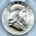 1961-D Franklin Half Dollar, PCGS MS65