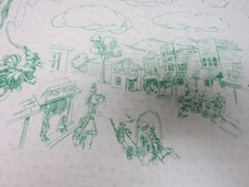 Vintage Cotton Linen Frontier Days Western Ta...