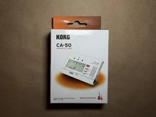 Korg Chromatic Tuner w/ Output Jack, Folding Stand CA-50 White