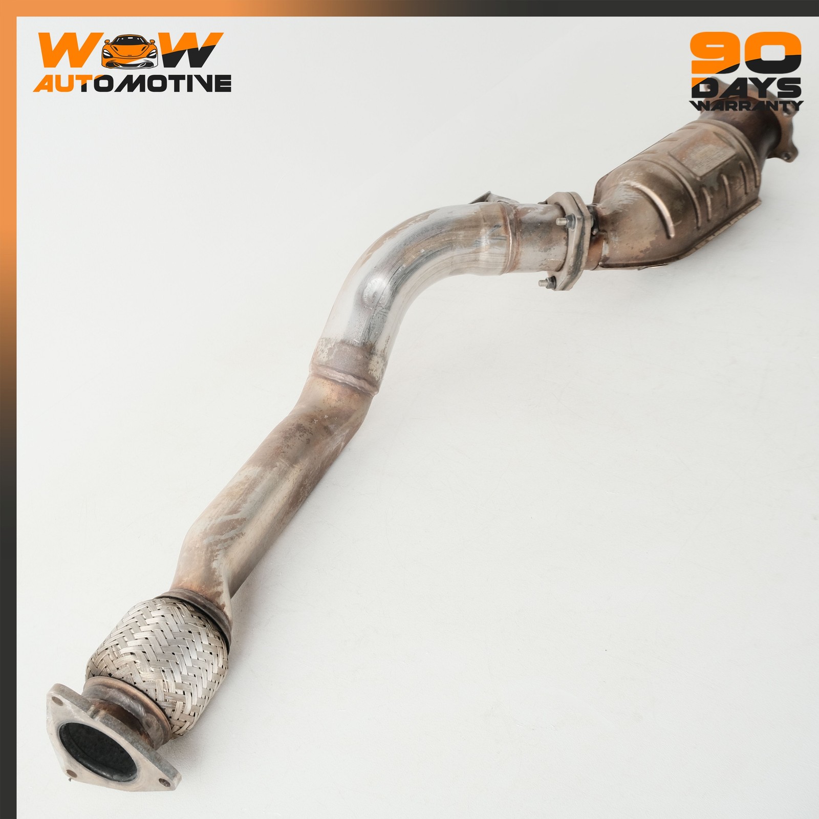 04-13 BENTLEY CONTINENTAL FLYING SPUR GT LEFT EXHAUST DOWNPIPE 3W0131690B OEM