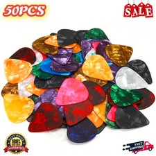 50X Guitar  0.46mm Thin Picks Plectrums for Electric, Bass & Ukulele UK Supplier