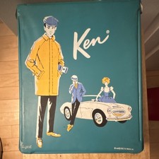 Mattel Ken Doll 1962 Barbie Fashion Doll Case with Outfits  Accessories, 12in