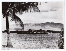 1930-1935 Submarine S-46 SS-157 at Pearl Harbor Hawaii in 1960s Produced Photo