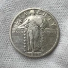 1917-P Standing Liberty .25c Quarter Philadelphia Silver Coin