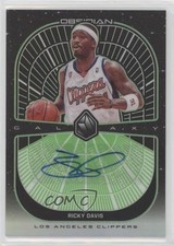 2019-20 Panini Obsidian Galaxy Electric Etch Green 6/25 Ricky Davis Auto 3d3