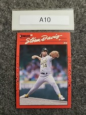 1990 DONRUSS #479 STORM DAVIS A's  BASEBALL CARD
