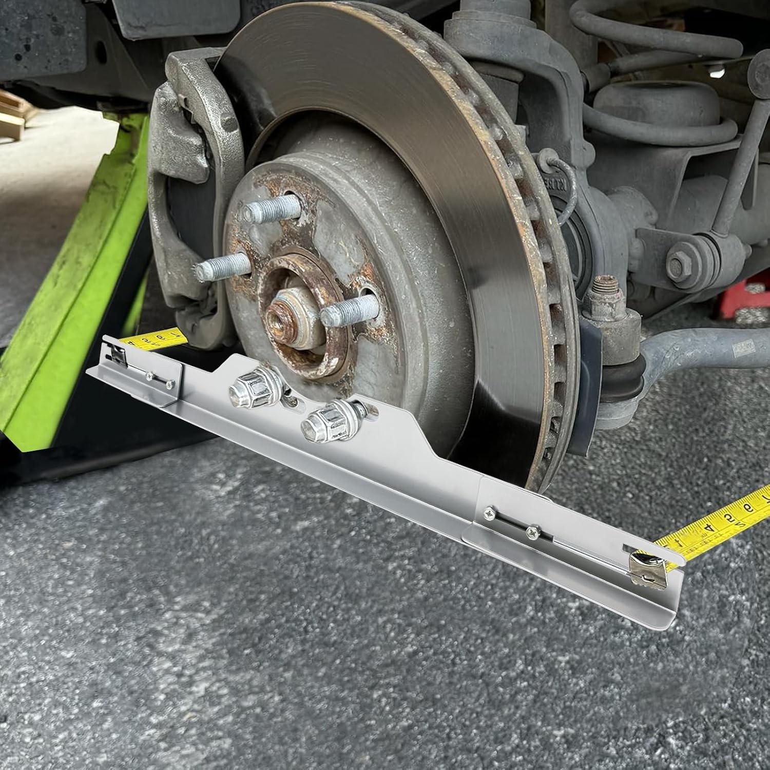 Wheel Alignment Tool with Tape Measures,Heavy Duty Toe Alignment Tool Plates,Car
