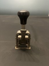 Vintage Roberts Numbering Machine Model 48 Letterpress Stamp Brooklyn NY