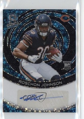 2023 Panini Spectra Rookie Neon Blue Prizm 39/50 Roschon Johnson Auto RC 1n8m