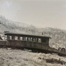 Vintage Cherry River Boom & Lumber Co Passenger Car Photo 4x5 B&W Original