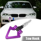 Bague triangle crochet de remorquage à visser voiture de course pour BMW Série 3 5 7 Z3 Z4 violet
