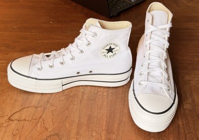 New Converse Chuck Taylor All Star High Top White Canvas Sneakers Athletic Shoes