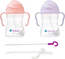 Baby Sippy Cup Set with Weighted Straw Cleaner for Easy Drinking 6  Plus