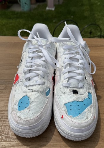 Nike Air Force 1 '07 LX Reveal Tearaway CJ1650-100 Women's Size 11.5 Multicolor - Picture 10 of 12