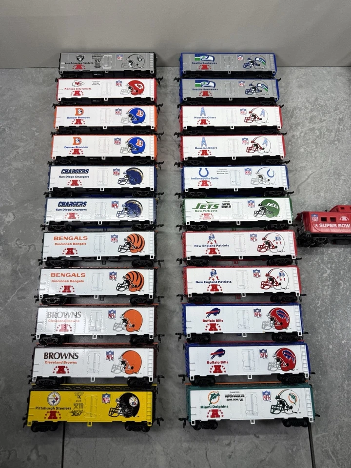 Mantua 1991 NFL 1st Edition HO Scale Pick Your Train Car - Image 2 of 4