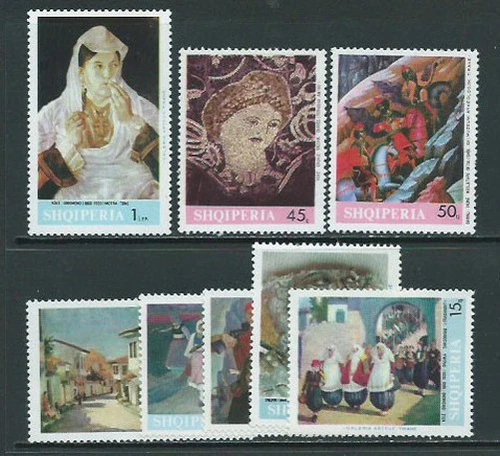 Albania Mail 1967 Yvert 1012/9 Mnh ** Paintings