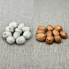 100Pcs Five-Eye Bodhi Natural Loose Beads Pre-Drilled DIY Prayer Mala Craft