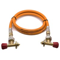 1,5M Lpg Hochdruck-Gasschlauch Orange Beidseitig FüR Campingaz 901/904/907 Butan