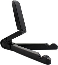 Portable Monitor Stand Tablet - Adjustable, Foldable, Black