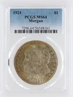 1921  Morgan Dollar PCGS MS64 Philadelphia Minted Silver Dollar No Reserve
