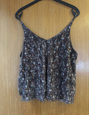 Pimkie Damen Top schwarz Camisole V-Ausschnit...