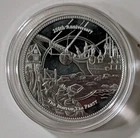 250TH ANNIVERSARY BOSTON TEA PARTY 1 OUNCE SILVER ROUND .999 FINE IN CAPSULE
