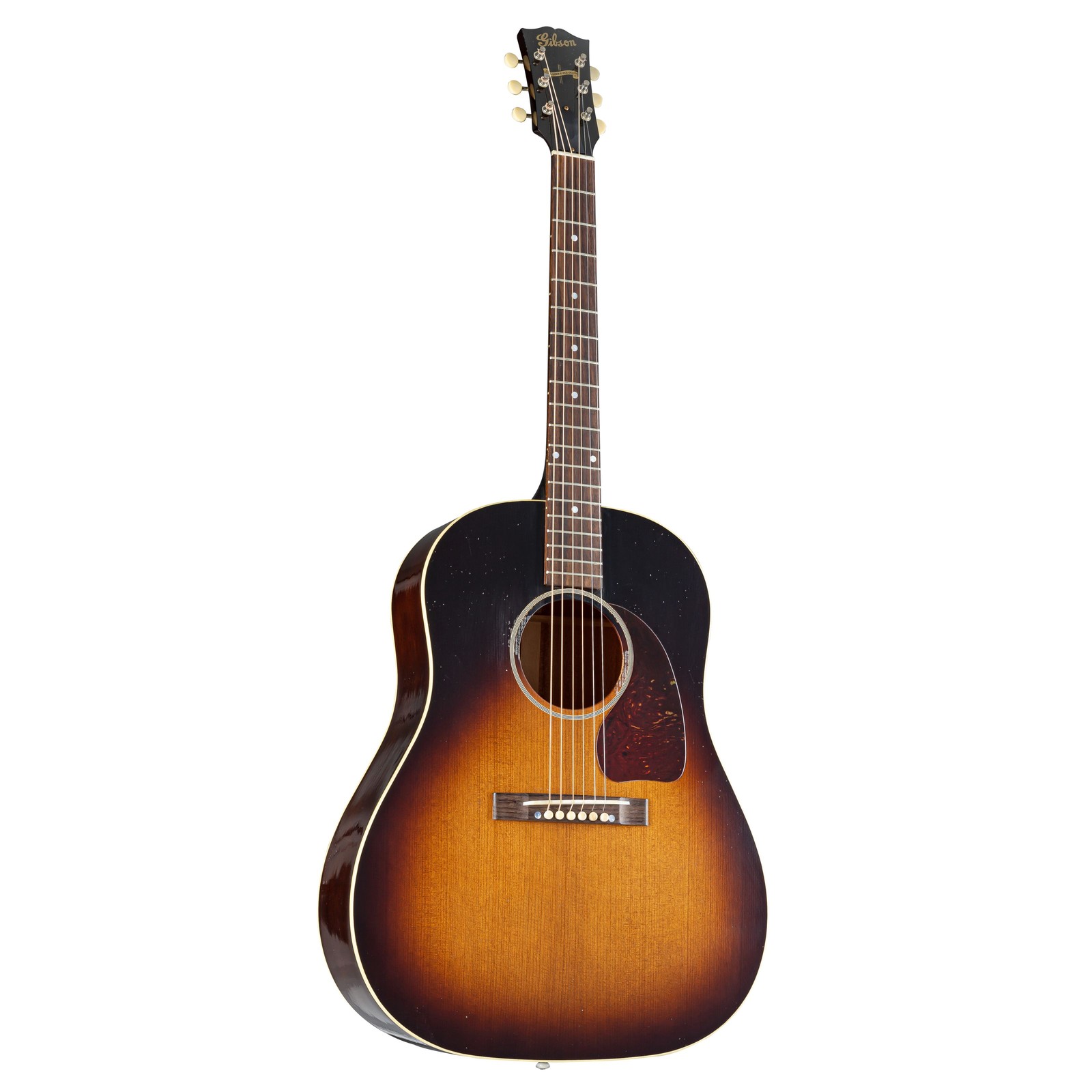 Gibson J-45 1942 года выпуска винтажный баннер Sunburst Light Aged - Westerngitarre 1175290₽