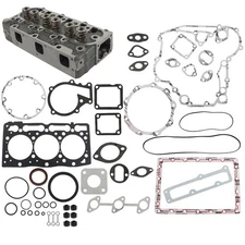 Cylinder Head+Valves Spring+Full Gasket Kit D1105 For Kubota ZD28 ZD1211 Engine