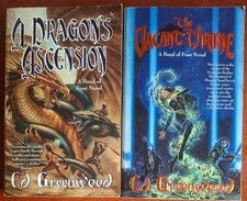 A Dragon's Ascension & The Vacant Thone (Band of Four #1 &2) ED Greenwood, PBs