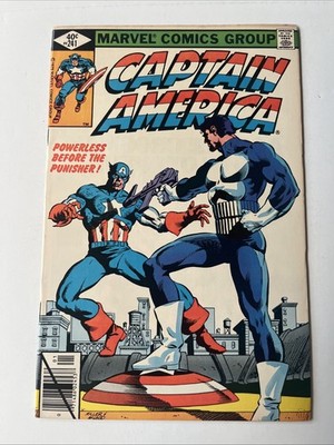 Captain America #241 | Key 1st Battle with Punisher | Marvel Comics 1980