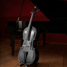 Professional Cello 3/4 Full Size BassWood Set with Bag+Bow+Rosin+Bridge
