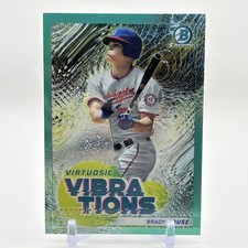 2022 Bowman Virtuosic Vibrations Aqua Refractor /125 Brady House #VV-7