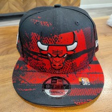 Chicago Bulls 9fifty New Era Black High Crown Snapback Cap New